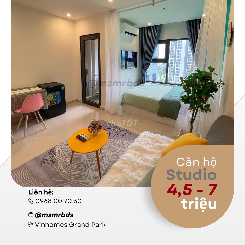 Căn Hộ Vinhomes Quận 9 Giá 4,5 Triệu, Hồ Bơi Miễn Phí Cho Sinh Viên