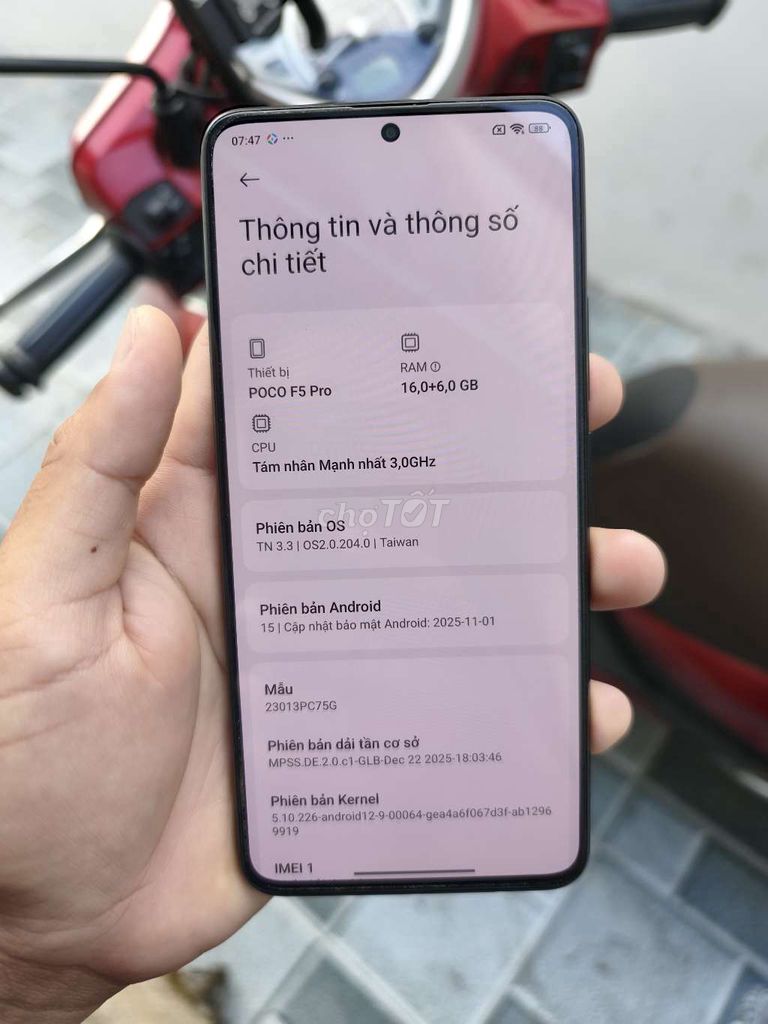Redmi K60 16GB/256GB Rom QT full giao lưu. Mua bán Điện thoại tại Huyện Tân Hồng Đồng Tháp được đăng bởi Giao Lưu Trãi Nghiệm hình 1