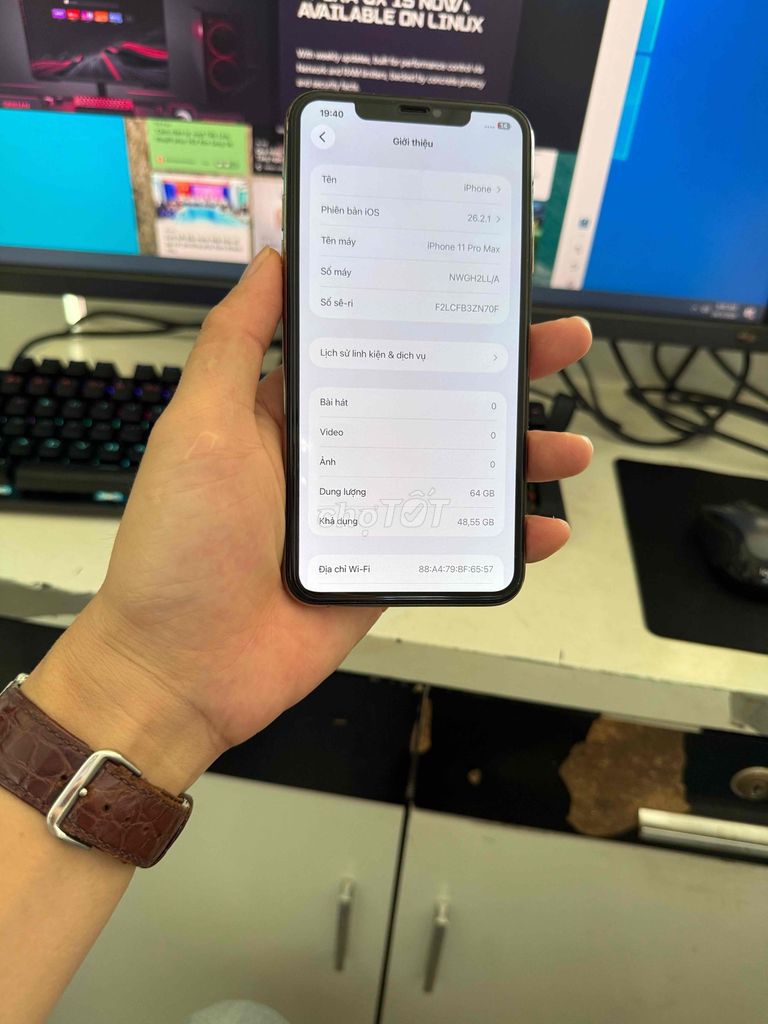 Apple iPhone 11 Pro Max 64GB Vàng. Mua bán Điện thoại tại Huyện Thuỷ Nguyên Hải Phòng được đăng bởi Hùng Nguyễn THP store hình 1