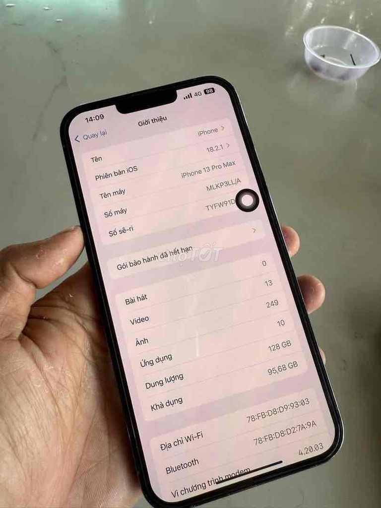 iphone 13 pro max 128gb quốc tế mỹ