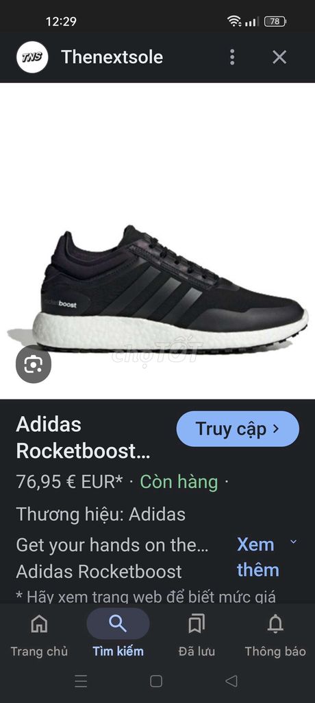 ADIDAS boost size 41 chính hãng đi siêu êm chân