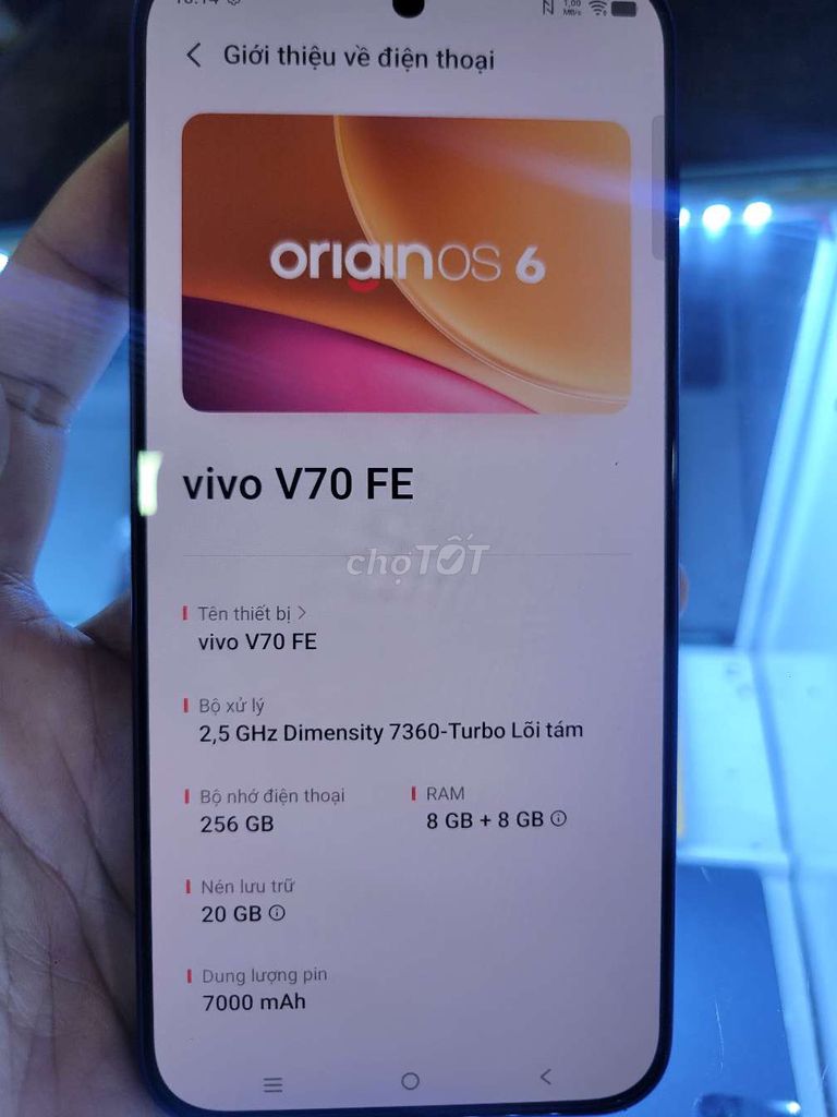 Vivo V70 FE 8GB/256GB Xám. Mua bán Điện thoại tại Huyện Chợ Lách Bến Tre được đăng bởi Việt hình 1