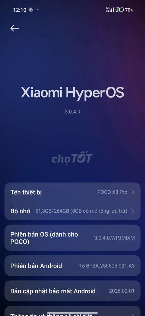 Xiaomi POCO X8 Pro 256g. Mua bán Điện thoại tại Quận 10 Tp Hồ Chí Minh được đăng bởi Phương hình 1