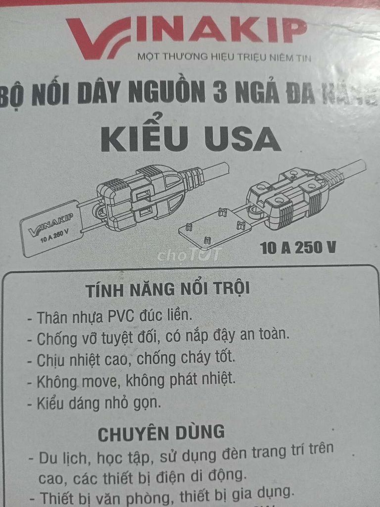 Dây điện nguồn 2 mét 2500w