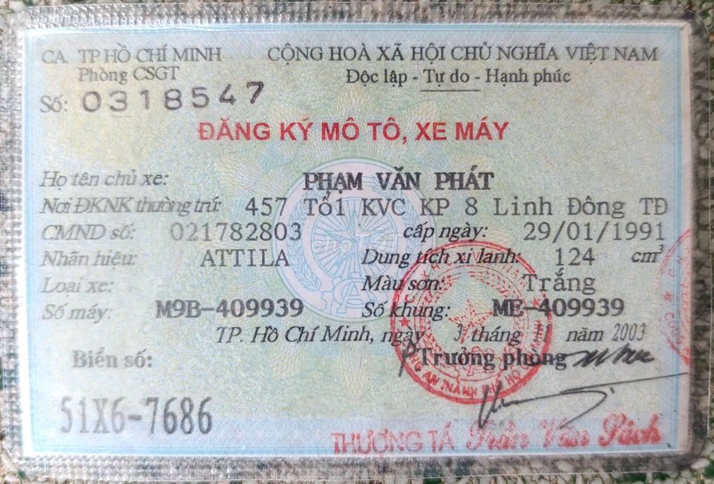 Cần thanh lý xe atila bstp. Mua bán Xe máy tại Quận 8 Tp Hồ Chí Minh được đăng bởi SƯƠNG SƯƠNG hình 8