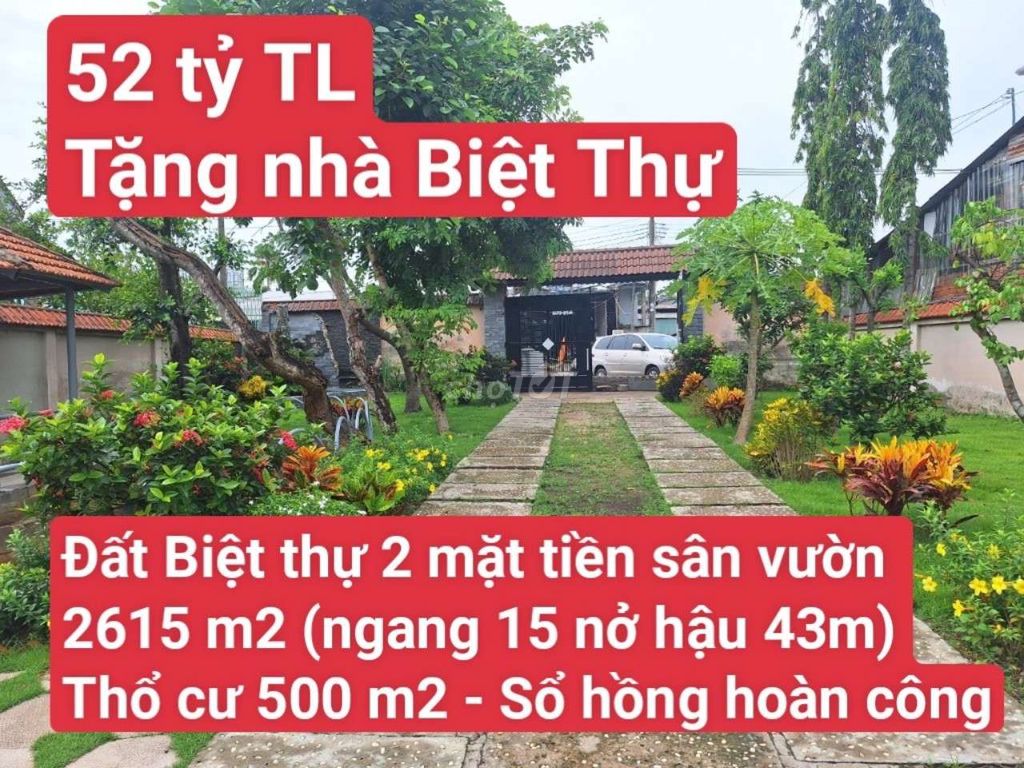 🆘 Đất Biệt Thự Vườn 2 Mặt Tiền Nguyễn Chí Thanh,P. Bình Nhâm,Thuận An