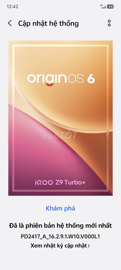 iQOO Z9 Turbo+ Đã qua sử dụng. Mua bán Điện thoại tại Thành phố Thủ Đức Tp Hồ Chí Minh được đăng bởi nguyễn văn linh hình 1