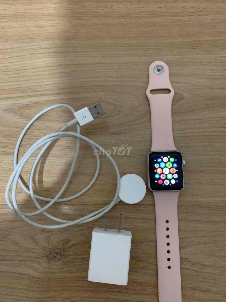 Apple Watch Series 3 Bạc 38mm. Mua bán Thiết bị đeo thông minh tại Huyện Bình Chánh Tp Hồ Chí Minh được đăng bởi Sang hình 1