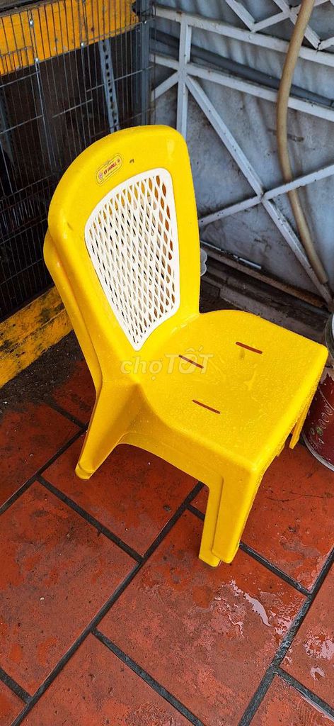 2 cái ghế nhựa
