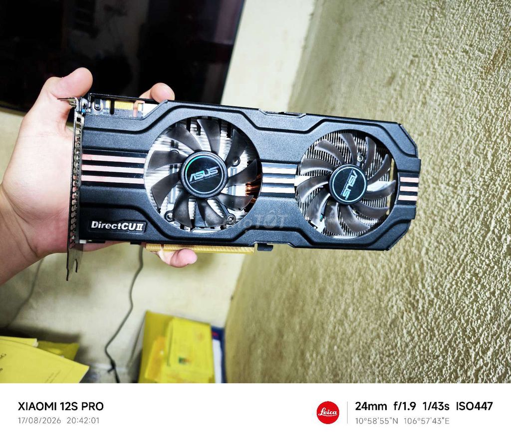 Card đồ họa ASUS GTX 560Ti 1GB GDDR5. Mua bán Linh kiện (RAM, Card...) tại Huyện Trảng Bom Đồng Nai được đăng bởi lâm hình 1