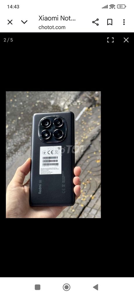 Bán đt readmi not 14 pro 5g.. Mua bán Điện thoại tại Quận Liên Chiểu Đà Nẵng được đăng bởi Minhtam Truong hình 1
