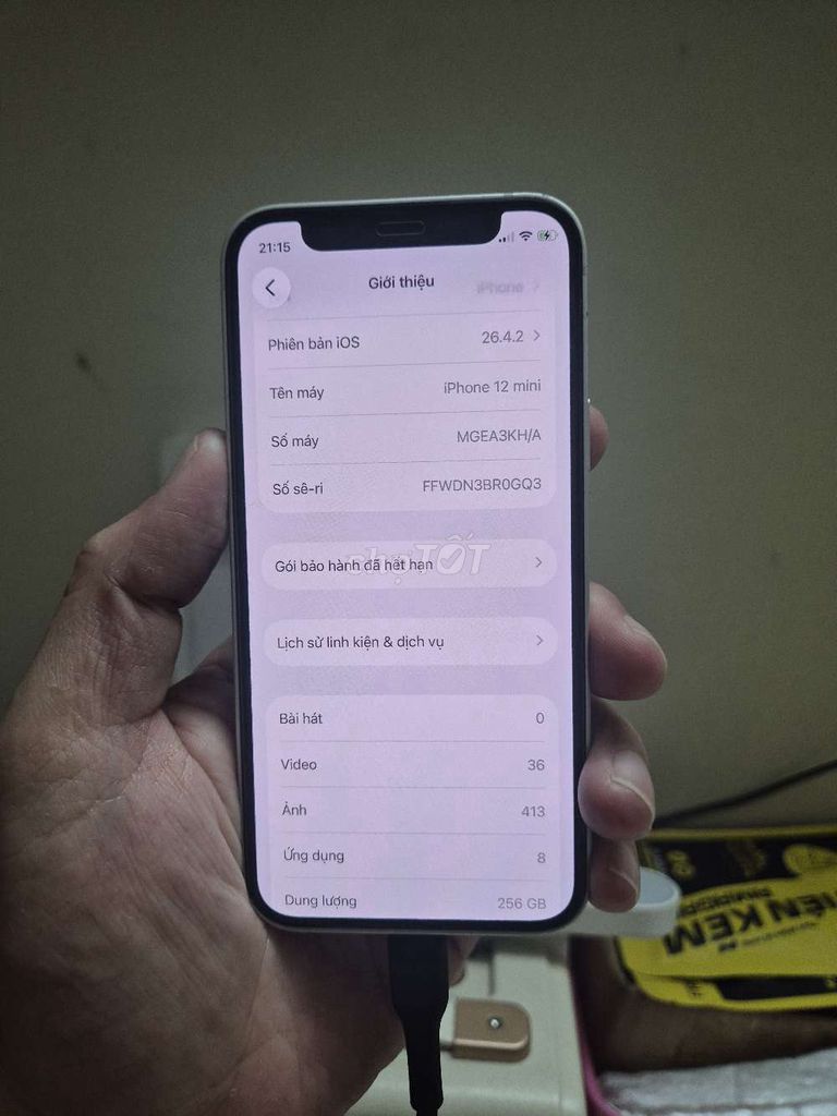 iPhone 12 mini 256GB Trắng. Mua bán Điện thoại tại Quận 8 Tp Hồ Chí Minh được đăng bởi thụy ngô hình 1