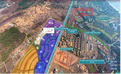 Phan thiết bán nền biệt thự Diamond bay 390m2