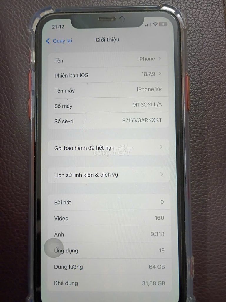 Apple iPhone XR 64GB Cam 78%. Mua bán Điện thoại tại Quận Hoàng Mai Hà Nội được đăng bởi Hiển hoàng v hình 1
