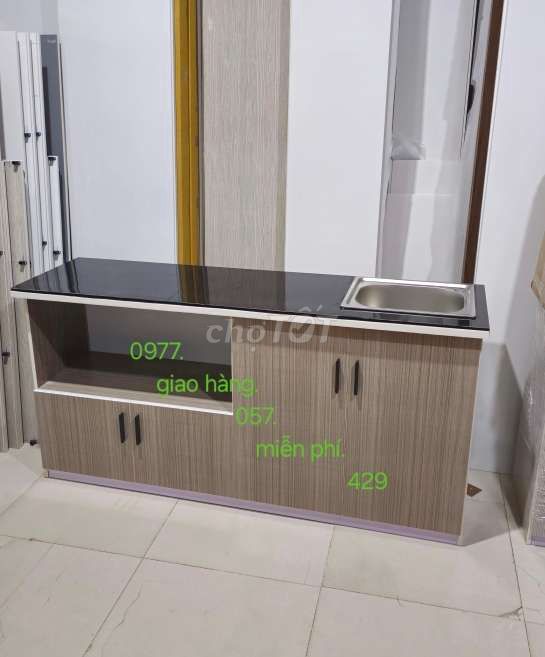 Tủ bếp nhựa 1m65cm.d44