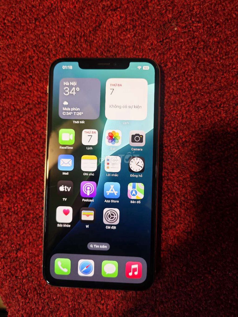 Apple iPhone Xs Max 64GB Trắng Đã qua sử dụng. Mua bán Điện thoại tại Quận Hoàn Kiếm Hà Nội được đăng bởi trần nam hình 1