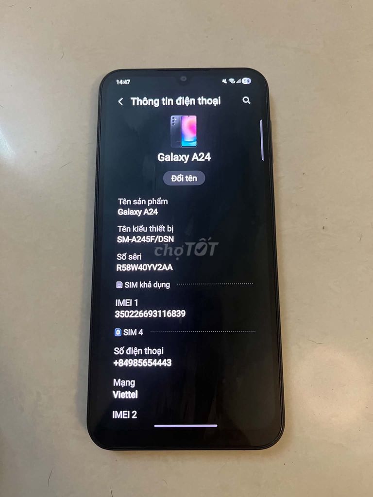Samsung Galaxy A24 128G Đen. Mua bán Điện thoại tại Quận Tân Phú Tp Hồ Chí Minh được đăng bởi PHAM QUANG HUNG hình 1