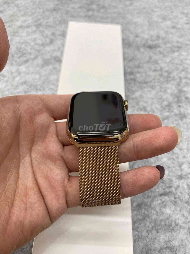 apple watch sr9:45 Thép gold lte Esim dây milan. Mua bán Thiết bị đeo thông minh tại Quận Tân Bình Tp Hồ Chí Minh được đăng bởi Tôn Thất Khánh hình 3