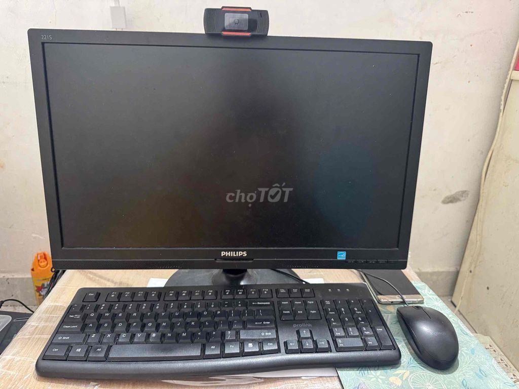 Màn hình Philips 22 inch Đen tặng bàn phím, chuột. Mua bán Phụ kiện (Màn hình, Chuột...) tại Quận Bình Tân Tp Hồ Chí Minh được đăng bởi Hong Lien hình 1