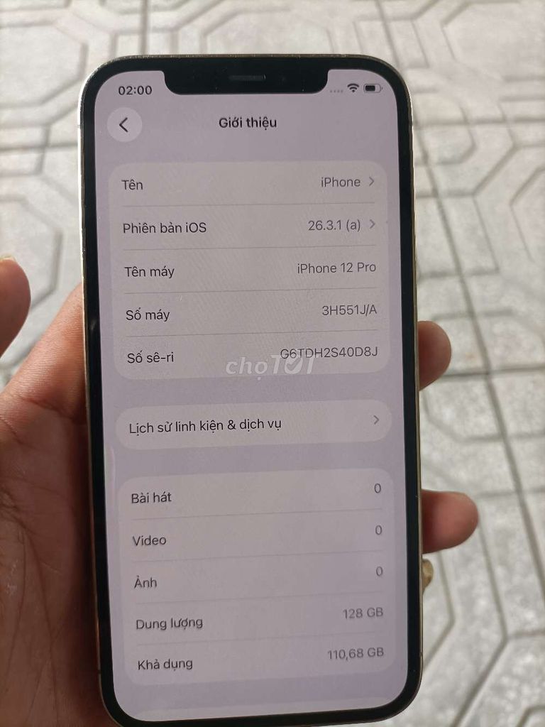 iPhone 12 Pro 128GB Vàng. Mua bán Điện thoại tại Thị xã Bến Cát Bình Dương được đăng bởi Thiên Thịnh hình 1