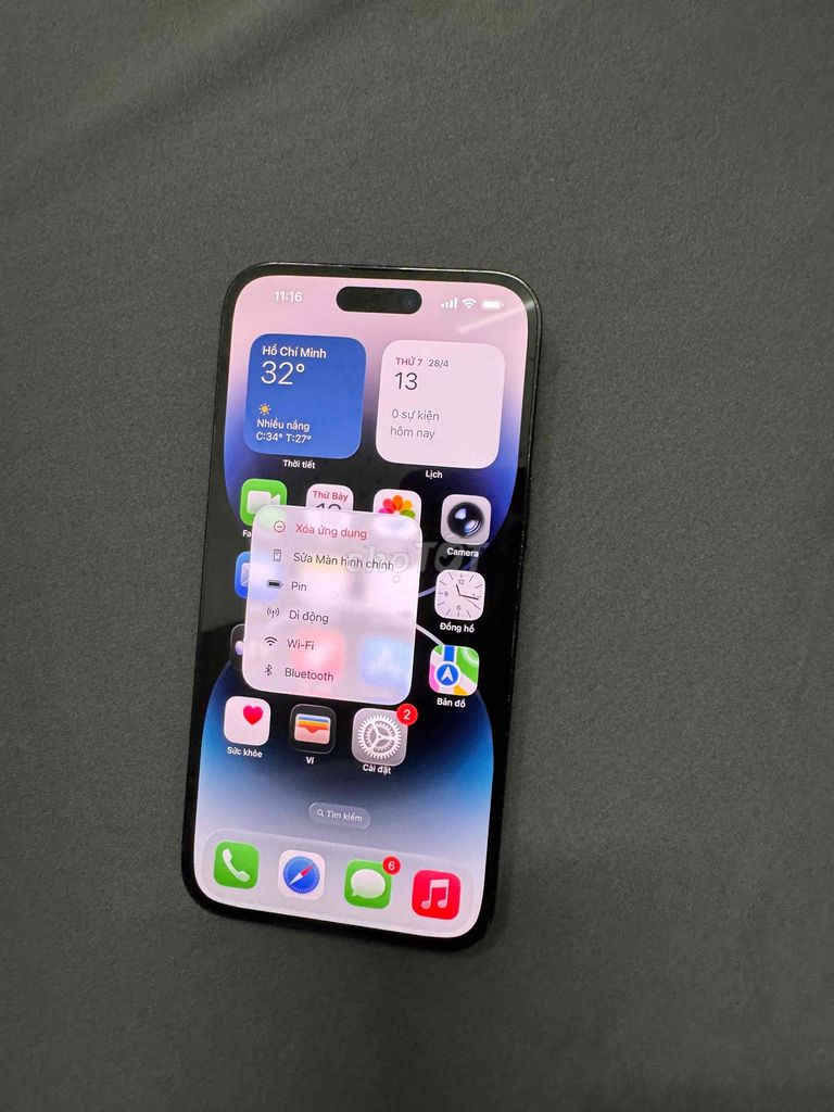 Apple iPhone 14 Pro Max VN 91% pin đã qua sử dụng. Mua bán Điện thoại tại Quận 12 Tp Hồ Chí Minh được đăng bởi Khánh Trịnh 41 hình 1