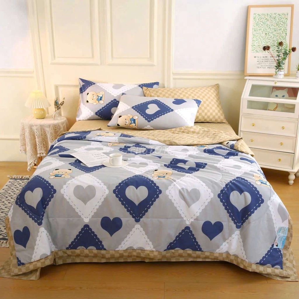 pass rẻ hàng lẻ dọn kho chăn ga gối Cotton chăn hè. Mua bán Giường, chăn ga gối nệm tại Quận Hoàng Mai Hà Nội được đăng bởi AnTamKids hình 1