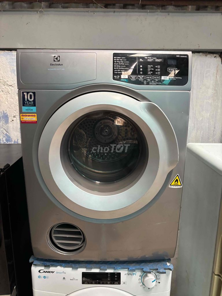 Máy sấy quần áo Electrolux Xám 8kg. Mua bán Máy giặt tại Quận Thanh Xuân Hà Nội được đăng bởi Điện Lạnh Tâm Tín Hà Nội hình 1