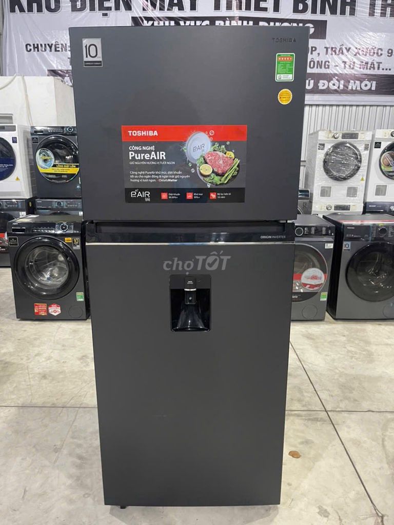 Tủ lạnh Toshiba 409L Đen- mới -góp tại nhà . Mua bán Tủ lạnh tại Quận Bình Tân Tp Hồ Chí Minh được đăng bởi Vy Điện Máy Trả Góp Tại Nhà hình 1