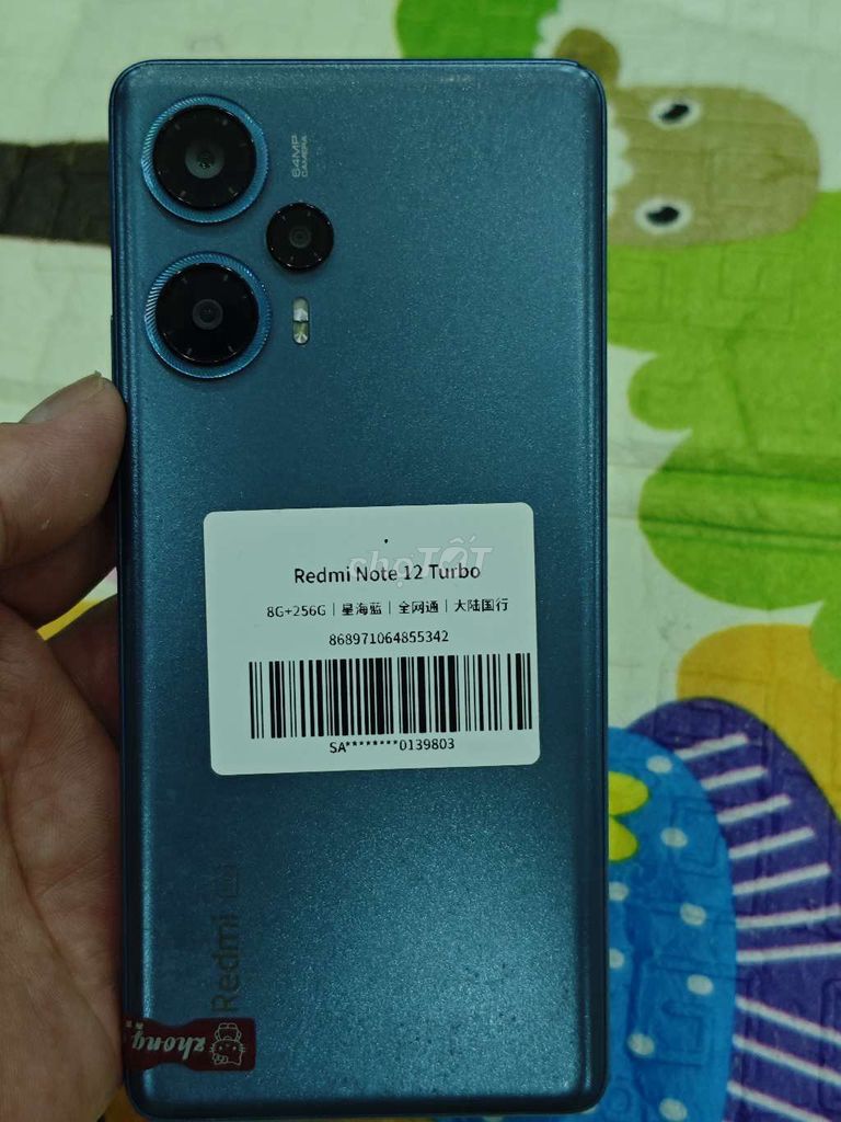 Redmi Note12Turbo, bản 8/256, Xanh,QT. Mua bán Điện thoại tại Quận Hoàng Mai Hà Nội được đăng bởi Nguyennoi hình 1