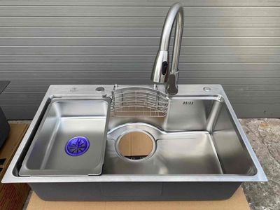 Xả kho chậu 1 hố inox 304 3.5ly 78x48. Mua bán Dụng cụ nhà bếp tại Quận Hà Đông Hà Nội được đăng bởi Tổng kho Thiết Bị nhà bếp Vệ Sinh