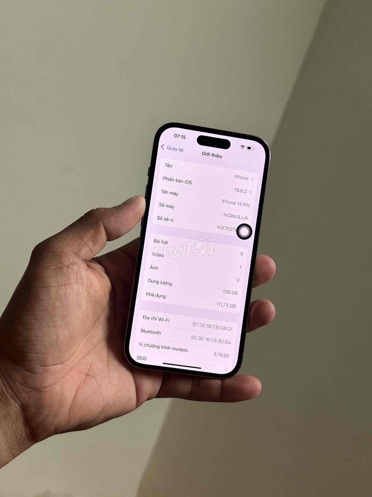 iPhone 14 Pro 128GB Đã sử dụng. Mua bán Điện thoại tại Thành phố Thủ Dầu Một Bình Dương được đăng bởi chengcheng hình 1
