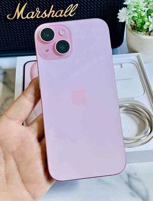 iPhone 15 128GB Hồng FULLBOX 99% BH APPLE 03/2025