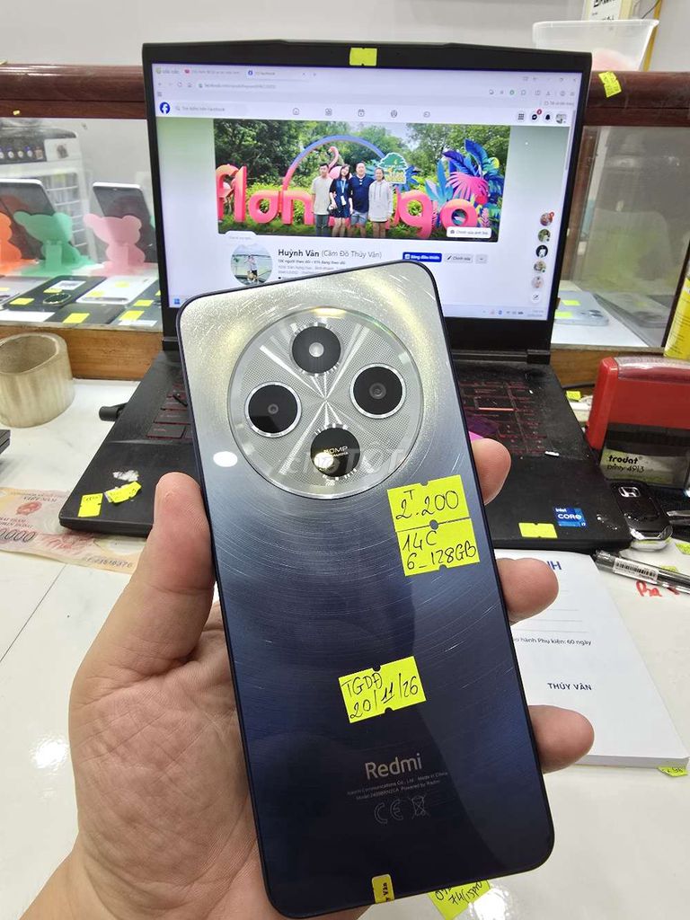 Xiaomi Redmi 14C 128GB Xám đen. Mua bán Điện thoại tại Thành phố Long Xuyên An Giang được đăng bởi Facebook Cầm Đồ Thúy Vân hình 1