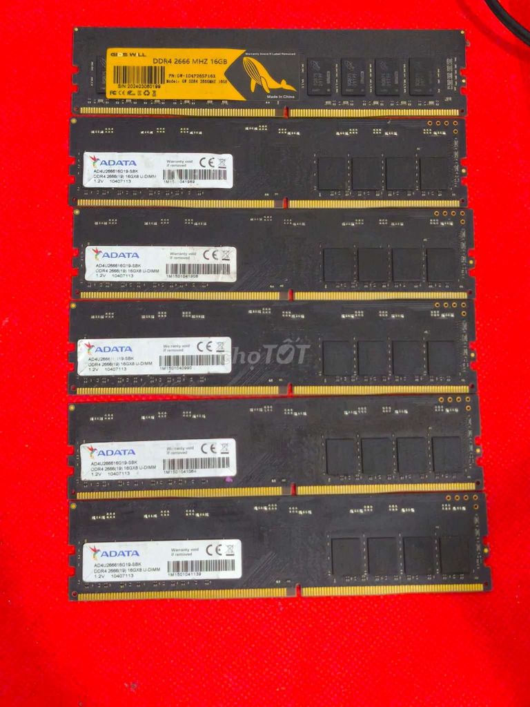 RAM ADATA DDR4 2666 16GB. Mua bán Linh kiện (RAM, Card...) tại Huyện Long Hồ Vĩnh Long được đăng bởi Đồ cũ thanh lý hình 1