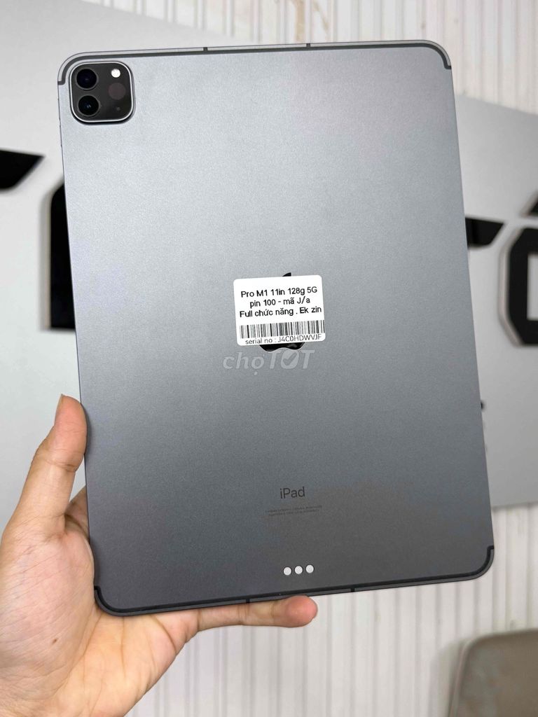 Apple iPad Pro M1 11 inch Xám 128GB 5G P100%. Mua bán Máy tính bảng tại Quận 10 Tp Hồ Chí Minh được đăng bởi Táo Tốt Apple  hình 1