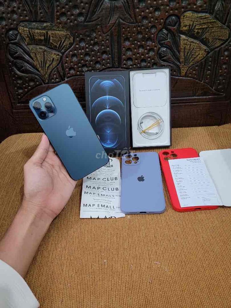 iphone 12 ProMax 128 Blue mới dùng 5 tháng Fullbox