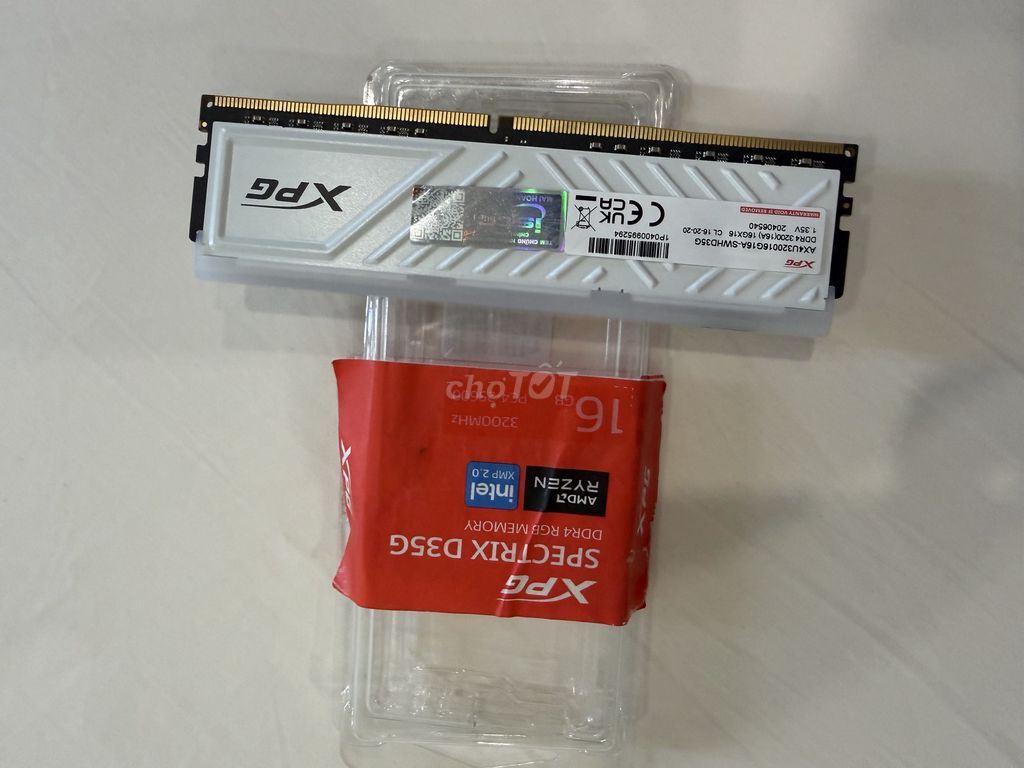 16gb RAM XPG SPECTRIX D35G DDR4 3200MHz Trắng. Mua bán Linh kiện (RAM, Card...) tại Thị xã Phú Mỹ Bà Rịa - Vũng Tàu được đăng bởi Nguyễn Văn Chiến hình 1