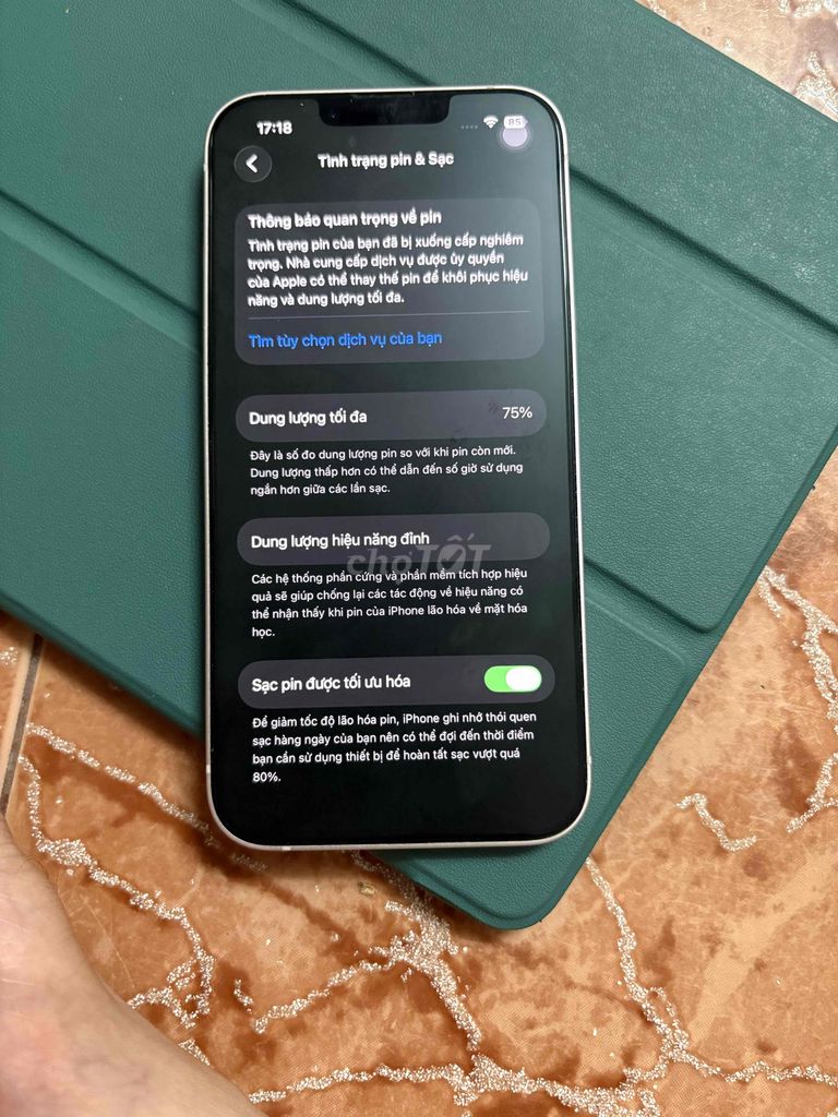 Apple iPhone 13 hong Mỹ 75%. Mua bán Điện thoại tại Quận 12 Tp Hồ Chí Minh được đăng bởi Trần thị phương thảo  hình 1