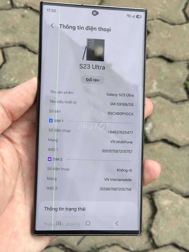 Samsung Galaxy S23 Ultra 2 sim 12GB . Mua bán Điện thoại tại Quận 8 Tp Hồ Chí Minh được đăng bởi vu ho hình 1