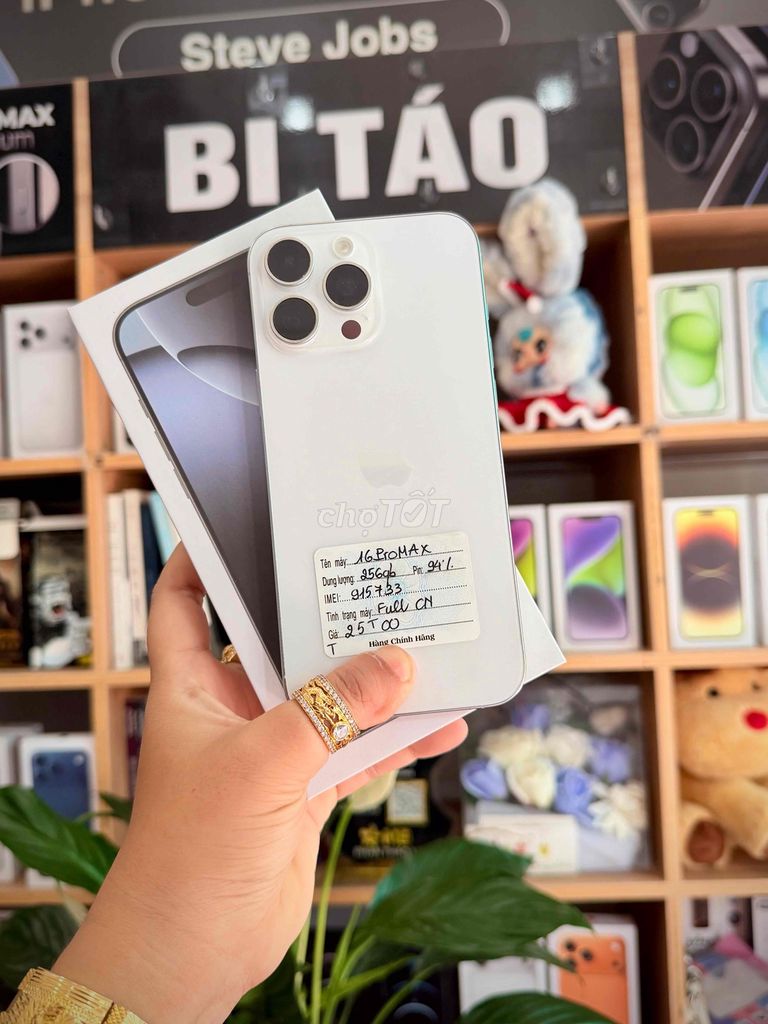 Apple iPhone 16 Pro Max 256GB Trắng P94. Mua bán Điện thoại tại Thành phố Long Xuyên An Giang được đăng bởi Bi Táo Store hình 1