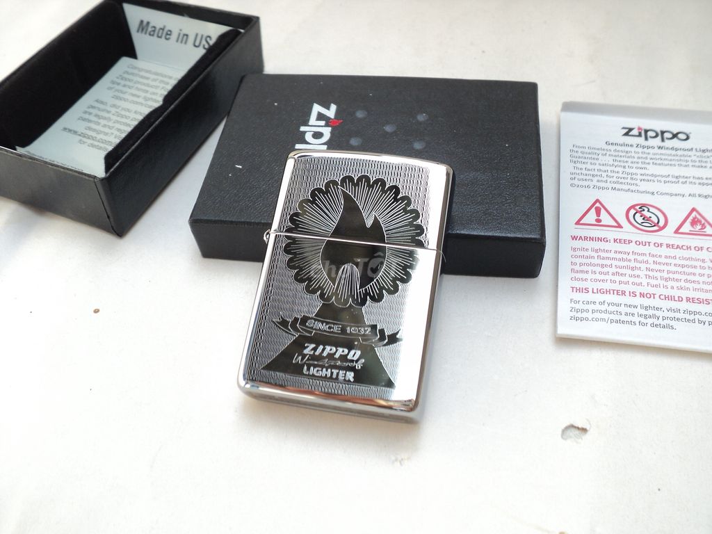 Zippo MỸ,zin a-z/ NGỌN LỬA Zippo Windproof Lighter