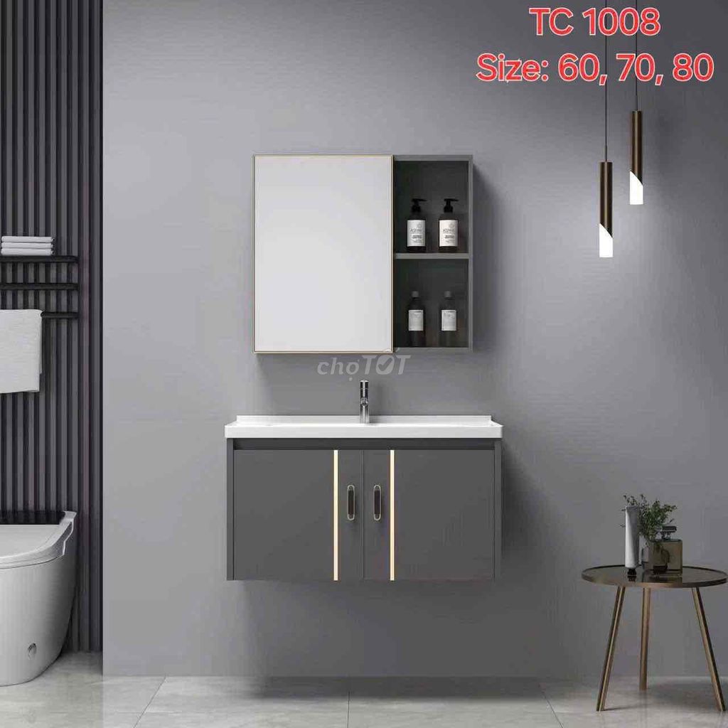 Bộ Tủ Chậu Lavabo kt 60,70,80cm