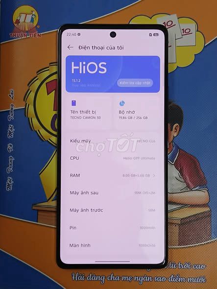 Tecno Camon 30 256GB Trắng. Mua bán Điện thoại tại Quận Tân Bình Tp Hồ Chí Minh được đăng bởi Hội Đồ Điện Tử hình 1