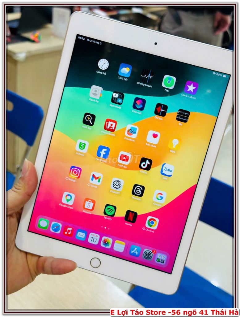E pass lại  iPad Gen 6 128GB 4G+WIFI Trắng. Mua bán Máy tính bảng tại Quận Đống Đa Hà Nội được đăng bởi Nguyễn Tiến Lợi hình 1