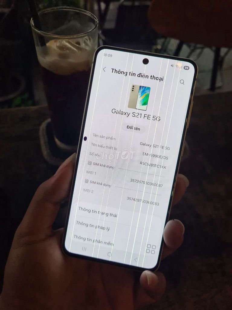 Samsung S21 FE 5G Xám Màn hình sọc. Mua bán Điện thoại tại Huyện Củ Chi Tp Hồ Chí Minh được đăng bởi Hoàng Nguyễn Hồng Ân hình 1