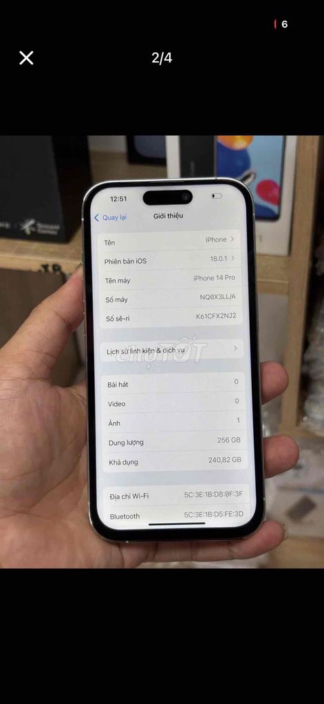 14 pro Dính Icloud Đã Bật Chặn Khoá Icloud. Mua bán Điện thoại tại Huyện Phong Điền Cần Thơ được đăng bởi tieng dac hình 1