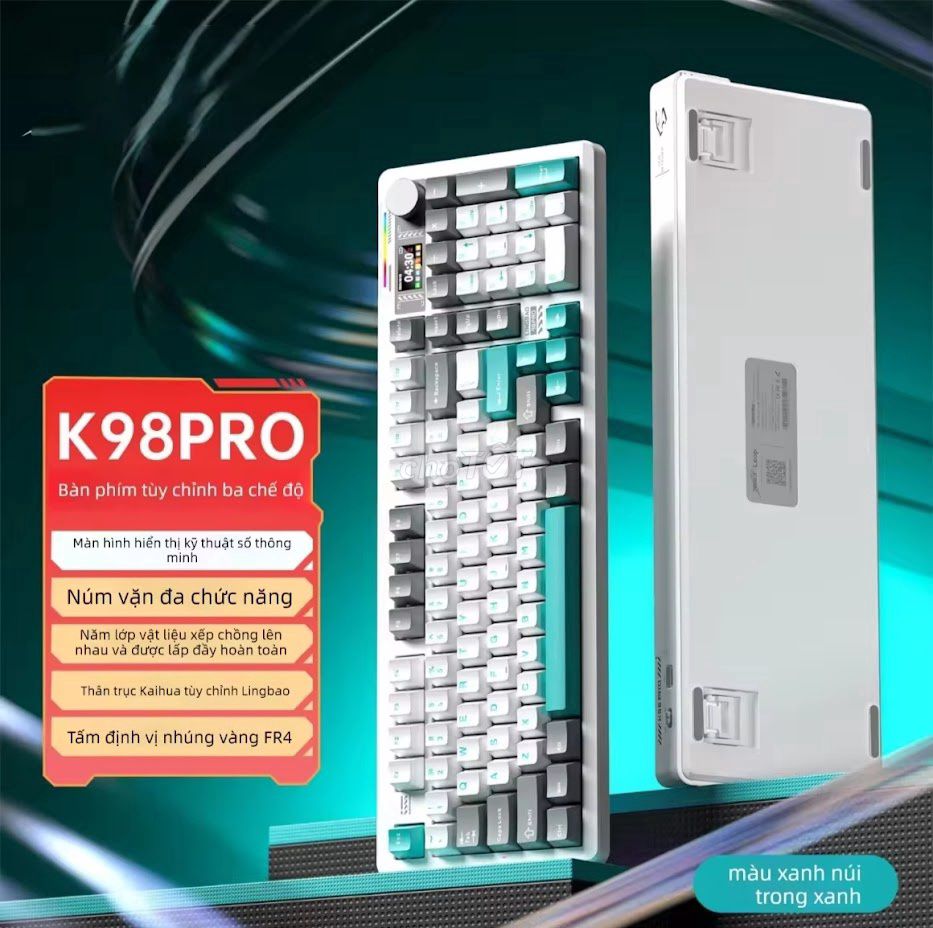 Bàn phím cơ LingBao K98 Pro. Mua bán Phụ kiện (Màn hình, Chuột...) tại Huyện Thủ Thừa Long An được đăng bởi Nguyễn Hữu Vinh hình 1