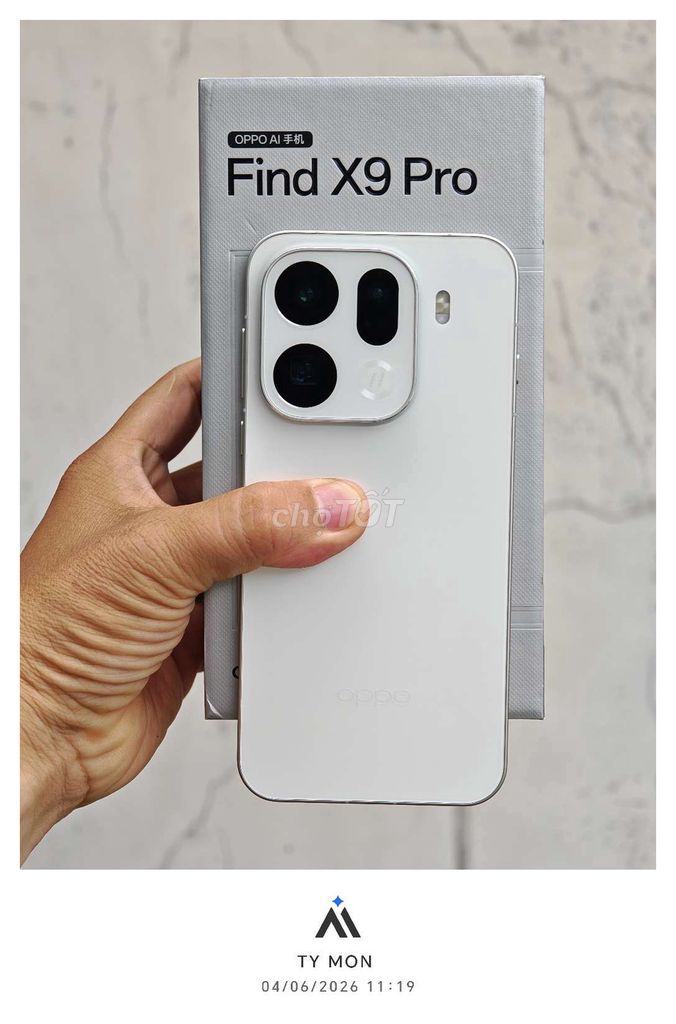 Oppo Find X9 Pro 256GB Trắng. Mua bán Điện thoại tại Quận 5 Tp Hồ Chí Minh được đăng bởi TY  MON MOBILE hình 1
