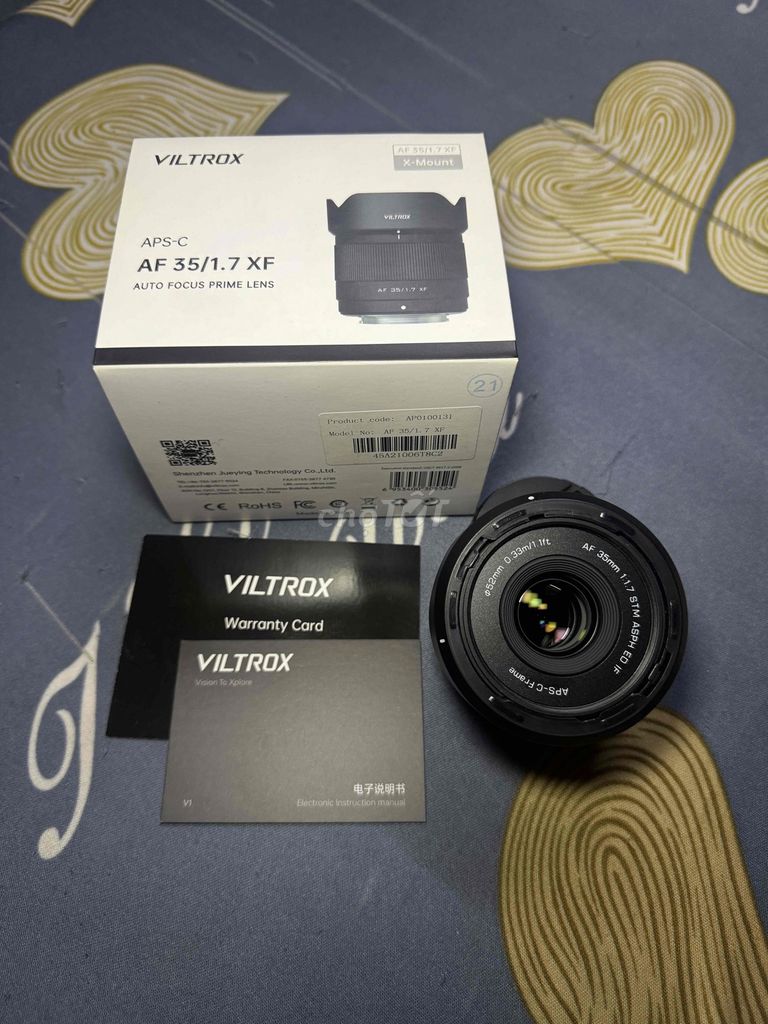 Ống kính Viltrox AF 35/1.7 XF Đen. Mua bán Máy ảnh, Máy quay tại Quận 5 Tp Hồ Chí Minh được đăng bởi Lâm Thái Tài hình 1