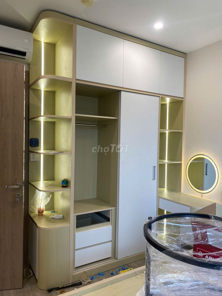 Thi công nội thất gỗ MDF trọn gói căn hộ nhà ở. Mua bán Tủ, kệ gia đình tại Huyện Bình Chánh Tp Hồ Chí Minh được đăng bởi Thinh Decor hình 1